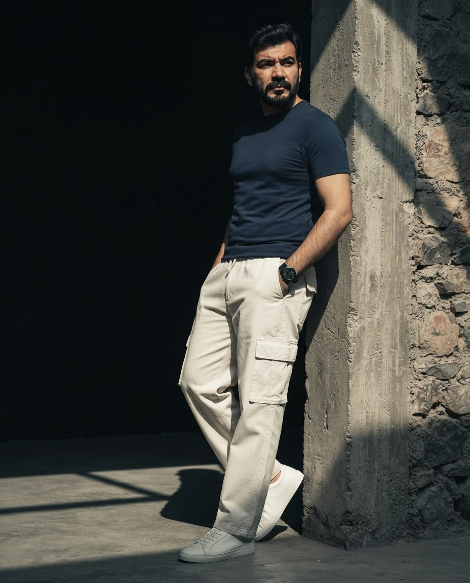 6 Pocket Old Money Trouser side view