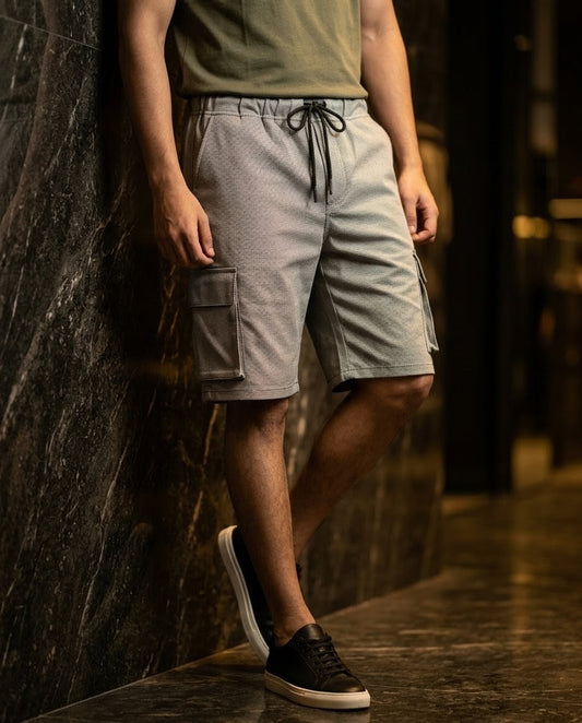 Cargo Dotted Texture Shorts – Versatile Urban Streetwear