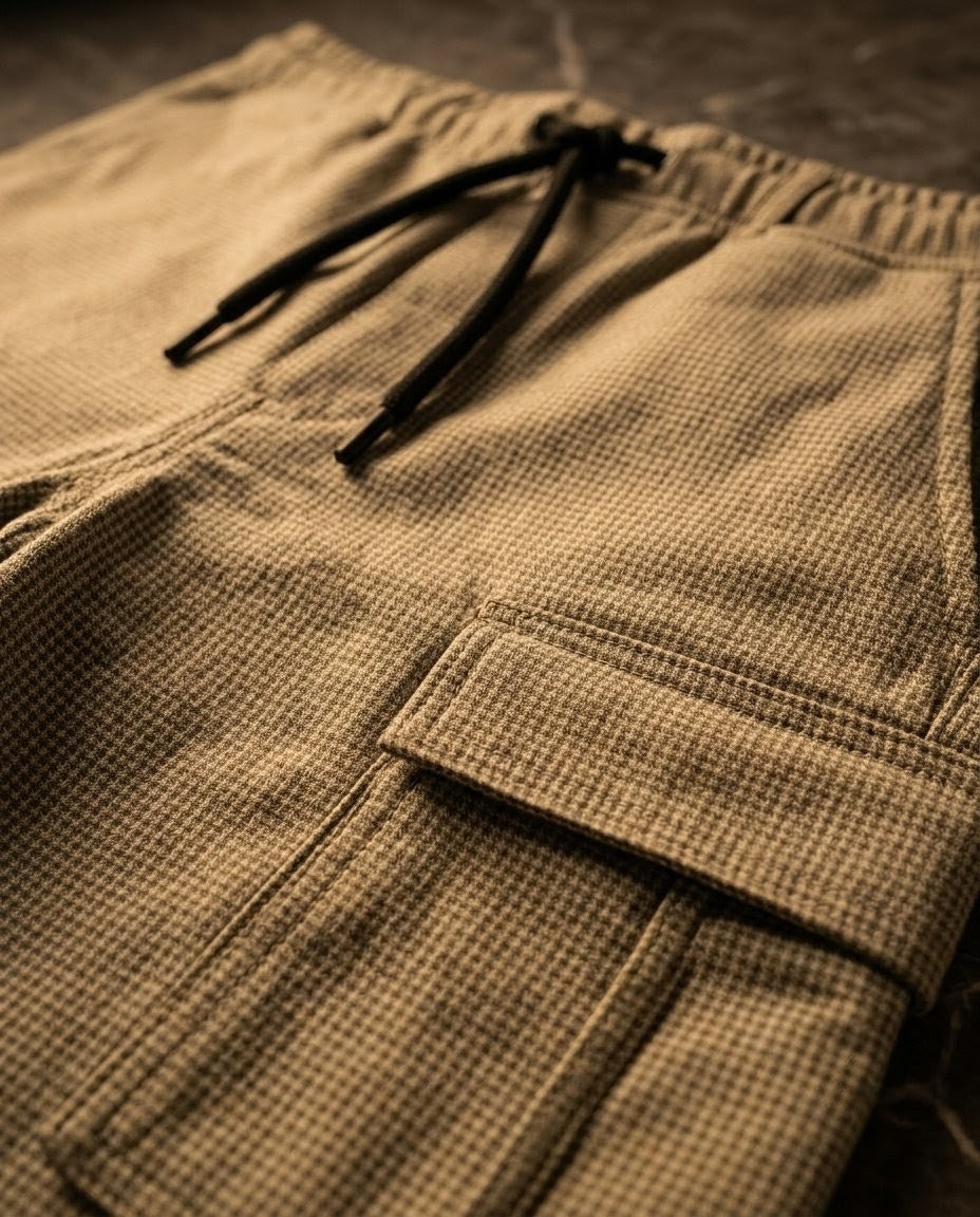 Cargo Dotted Texture Shorts – Versatile Urban Streetwear