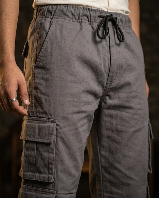 Premium Grey 8 Pocket bagyy Cargo Pants for Men